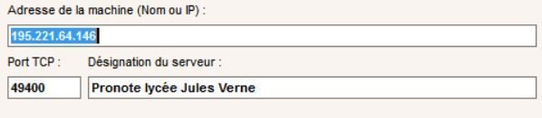 Codes pronote pour l’utilisation du -client Pronote- à la maison