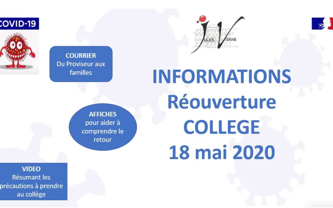 Informations réouverture collège